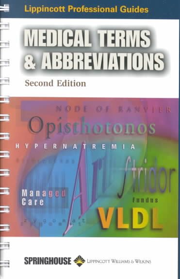 Medical Terms & Abbreviations (Lippincott Professional Guides) cover