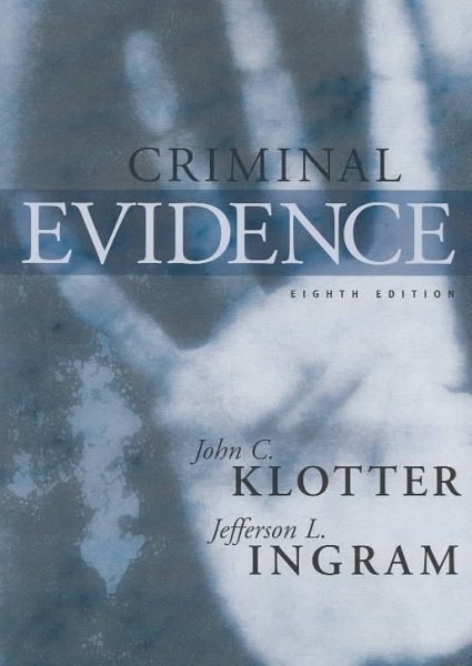 Criminal Evidence: Study Guide cover