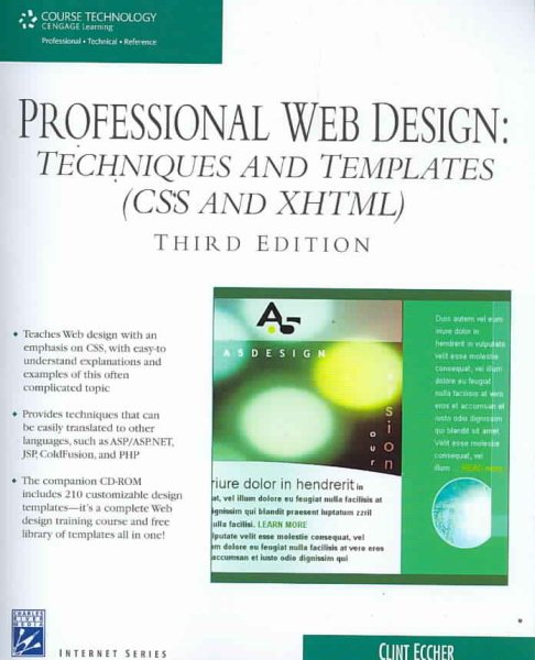 Professional Web Design: Techniques and Templates (CSS & XHTML) (Charles River Media Internet)