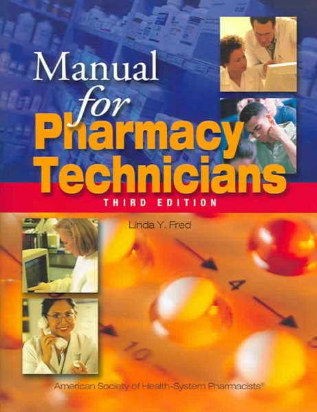 Manual for Pharmacy Technicians cover