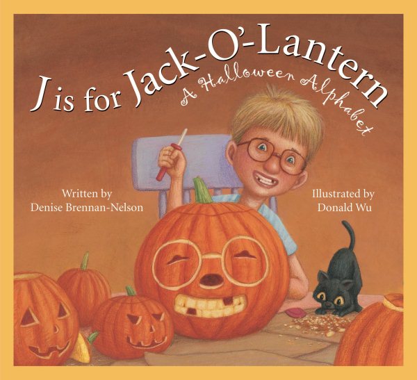 J is for Jack-O'-Lantern: A Halloween Alphabet (Holiday) cover