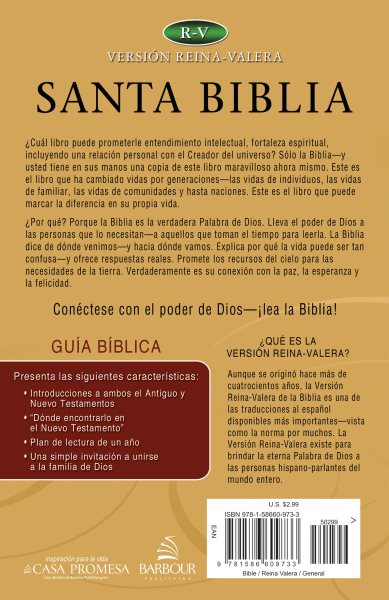 Santa Biblia--Versión Reina-Valera: Holy Bible--Reina-Valera Version (Reina Valera Bible) (Spanish Edition) cover