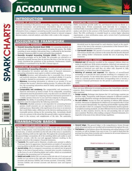 Accounting I (SparkCharts) cover