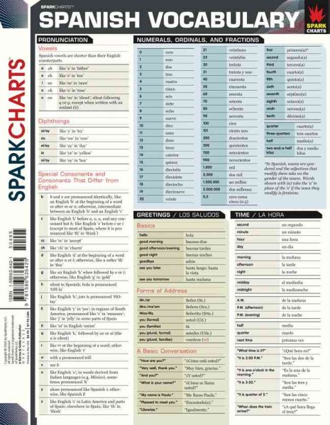 Spanish Vocabulary (SparkCharts) cover