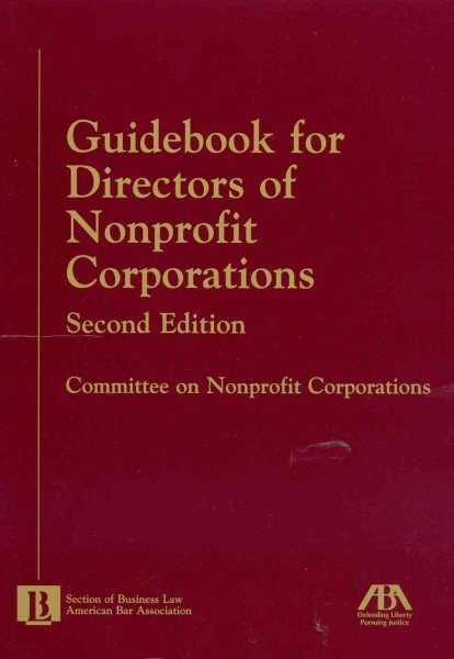 Guidebook for Directors of Nonprofit Corporations cover