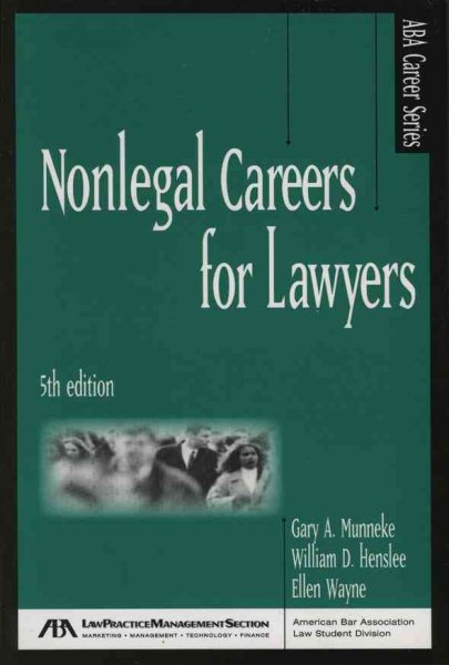 Nonlegal Careers for Lawyers cover