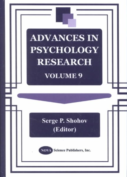Advances in Psychology Research cover