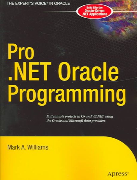 Pro .NET Oracle Programming cover