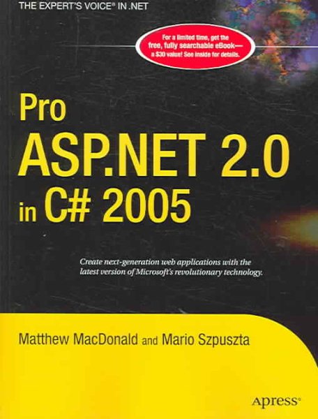 Pro ASP.NET 2.0 in C# 2005 cover