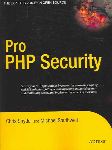 Pro PHP Security cover