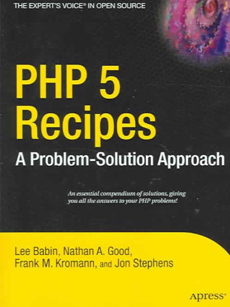 PHP 5 Recipes: A Problem-Solution Approach cover