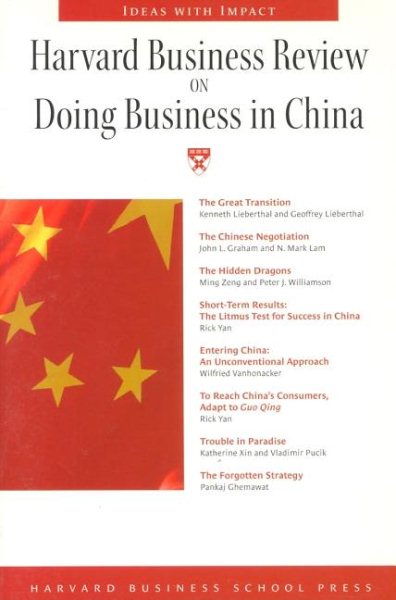 Harvard Business Review on Doing Business in China (Harvard Business Review Paperback Series) cover
