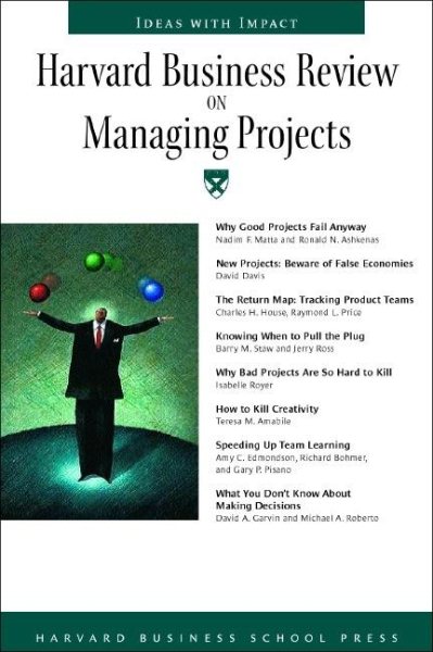 Harvard Business Review On Managing Projects (Harvard Business Review Paperback Series) cover