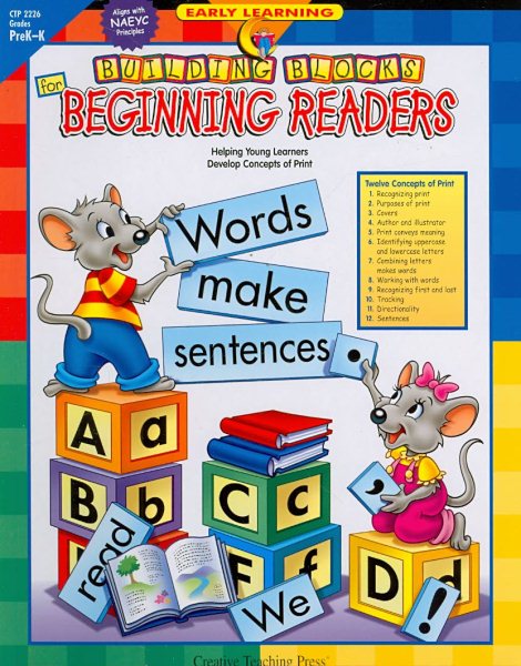 Building Blocks for Beginning Readers: Helping Young Learners Develop Concepts of Print (Early Learning) cover