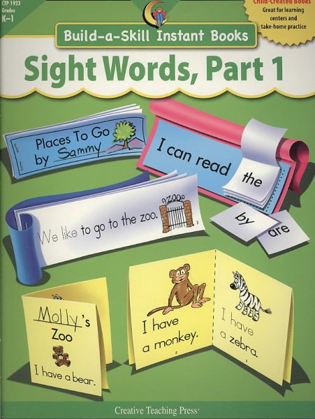 SIGHT WORDS PART 1, BUILD-A-SKILL INSTANT BOOKS cover