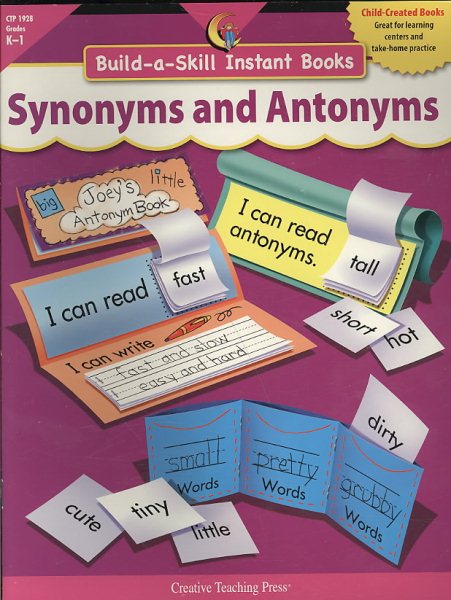 Synonyms and Antonyms, Build A Skill Instant Books (1928) cover
