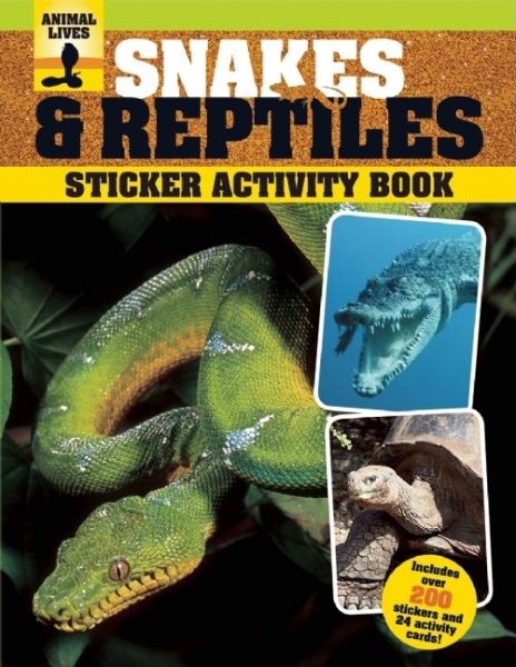 Snakes and Reptiles Sticker Activity Book (Animal Lives Sticker Activity Book) cover