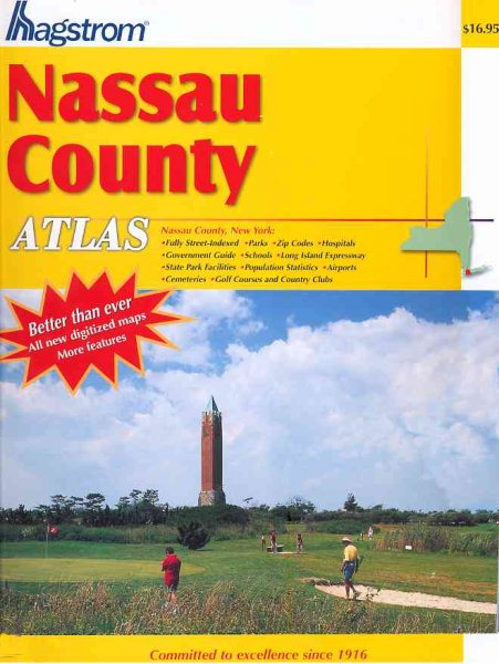 Hagstrom Nassau County NY Atlas (HAGSTROM ATLAS: NASSAU COUNTY, NEW YORK LARGE SCALE)