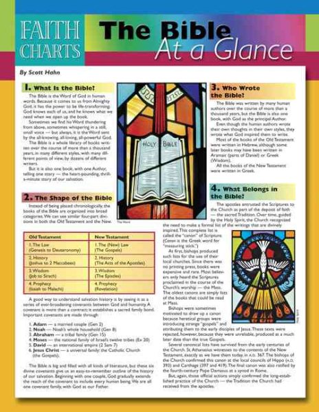 The Bible at a Glance (Faith Charts) cover