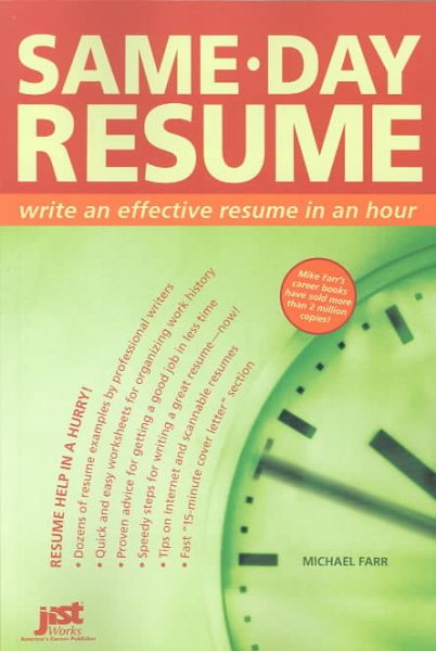 Same-Day Resume: Write an Effective Resume in an Hour cover