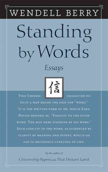 Standing by Words: Essays cover