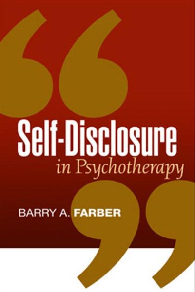 Self-Disclosure in Psychotherapy cover