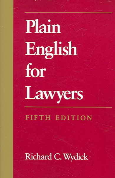 Plain English for Lawyers cover