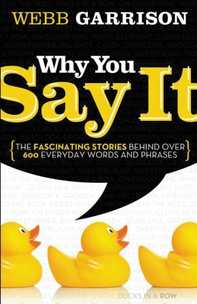 Why You Say It: The Fascinating Stories Behind over 600 Everyday Words and Phrases cover