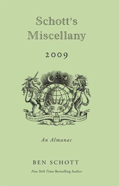 Schott's Miscellany 2009: An Almanac cover