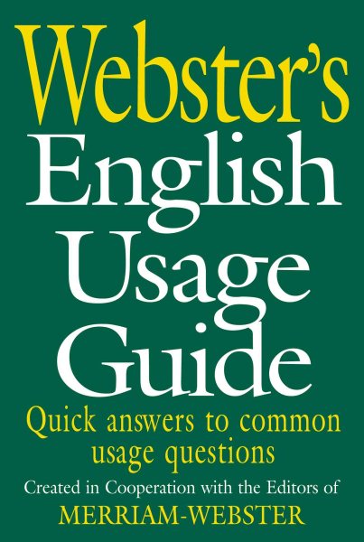 Webster's English Usage Guide cover