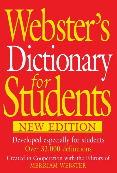 Webster's Dictionary for Students, New Edition cover
