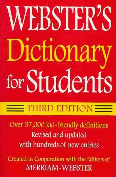 Webster's Dictionary for Students, Third Edition cover