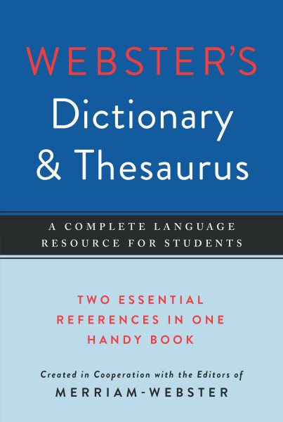 Webster's Dictionary & Thesaurus, Newest Edition cover