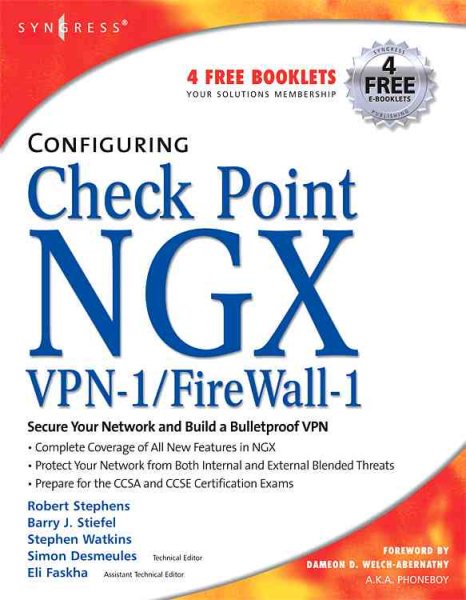 Configuring Check Point NGX VPN-1/Firewall-1 cover