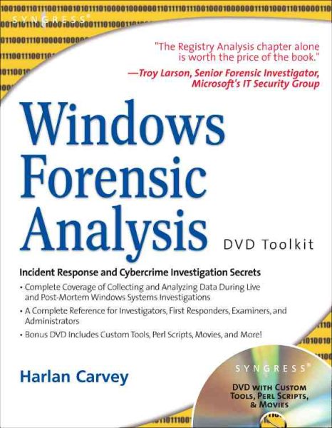 Windows Forensic Analysis Including DVD Toolkit cover