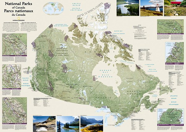 Canada National Parks [Folded and Polybagged] (National Geographic Reference Map) cover