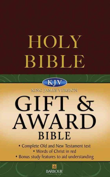 KJV Gift & Award Bible - Burgundy (King James Bible) cover