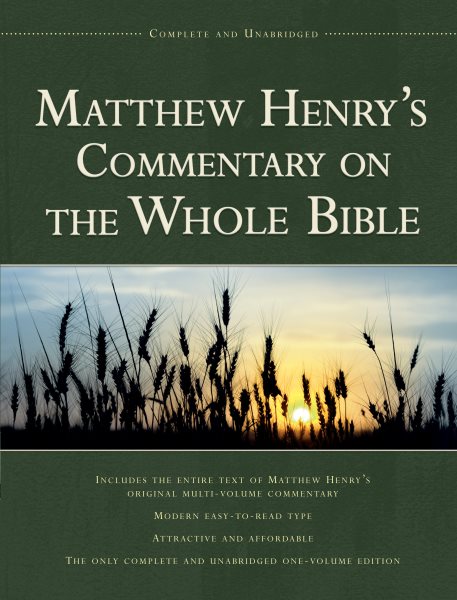 Matthew Henry's Commentary on the Whole Bible cover