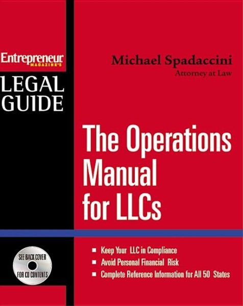 The Operations Manual for LLCs (Entrepreneur Legal Guides) cover