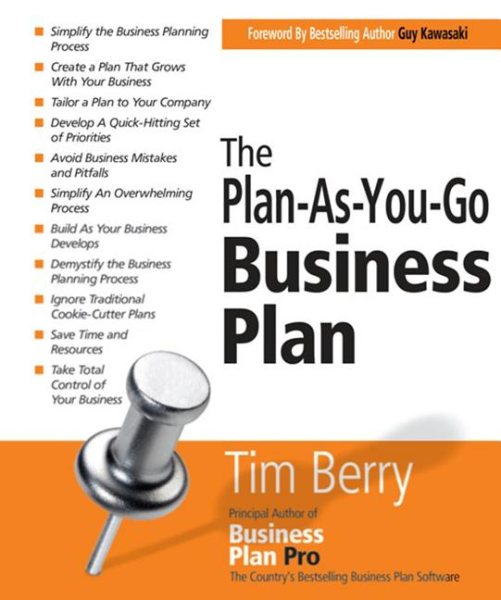 The Plan-As-You-Go Business Plan (StartUp Series) cover