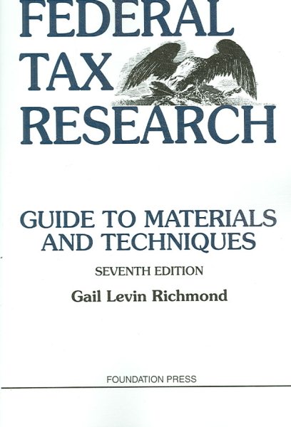 Federal Tax Research (University Textbook Series) cover
