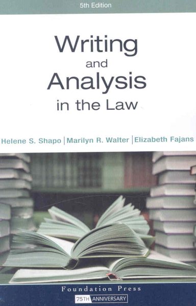 Writing and Analysis in the Law cover
