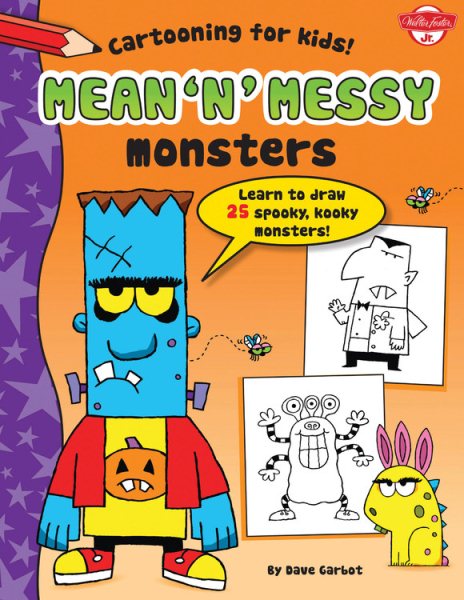 Mean 'n' Messy Monsters (Cartooning for Kids) cover