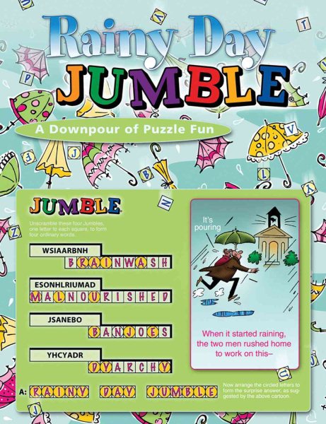 Rainy Day Jumble®: A Downpour of Puzzle Fun (Jumbles®) cover