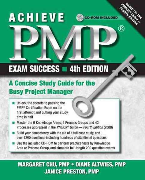 Achieve PMP Exam Success, 4th Edition: A Concise Study Guide for the Busy Project Manager cover