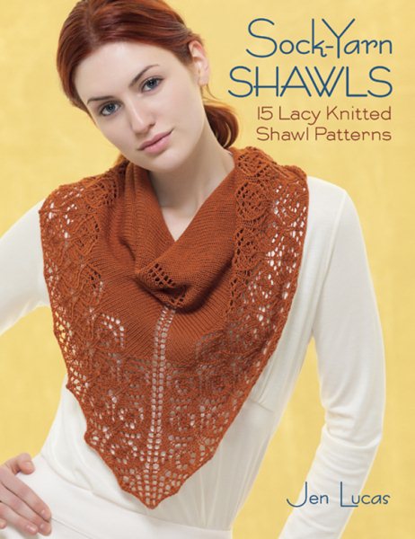 Sock-Yarn Shawls: 15 Lacy Knitted Shawl Patterns cover