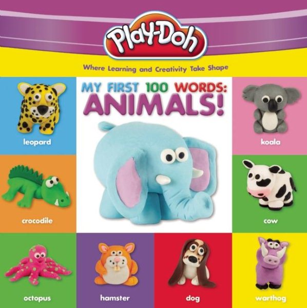 PLAY-DOH: My First 100 Words: Animals cover
