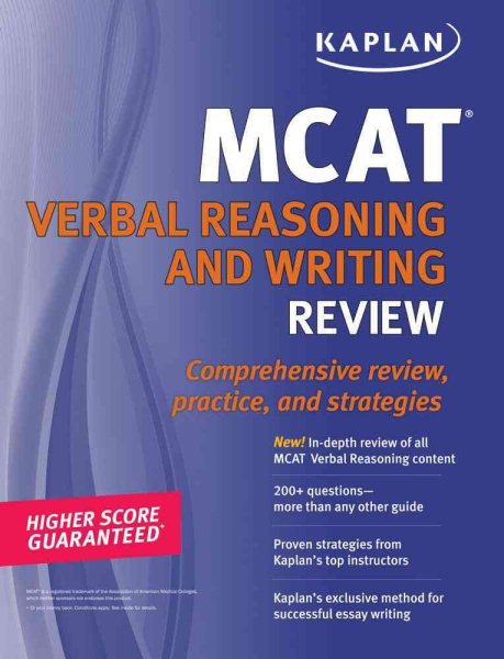 Kaplan MCAT Verbal Reasoning and Writing Review cover