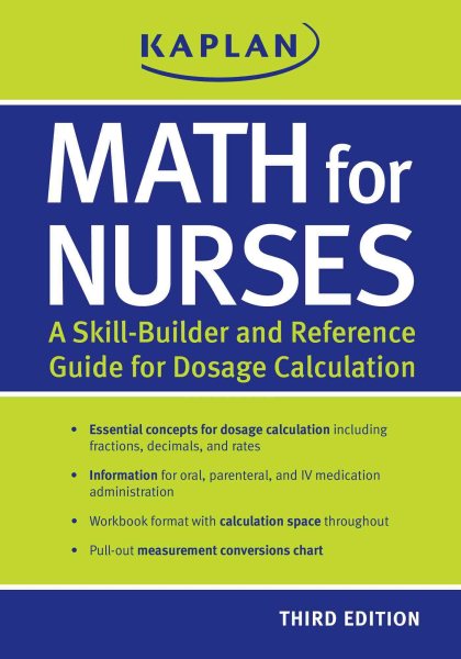 Math for Nurses: A Skill-Builder and Reference Guide for Dosage Calculation cover