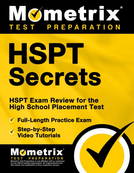HSPT Secrets Study Guide: HSPT Exam Review for the High School Placement Test cover